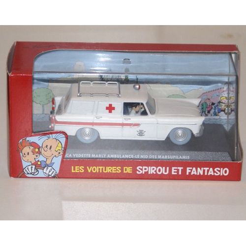 Atlas Spirou Le Nid Des Marsupilamis Simca Vedette Marly Ambulance-Atlas