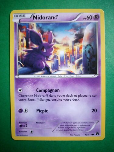 Nidoran 43/114 - Carte Pokémon Offensive Vapeur