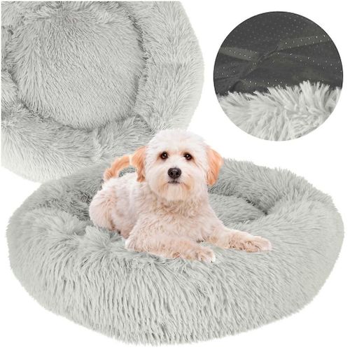 Coussin De Lit Pour Chien Canapé Moelleux Tapis Parc 60cm Gris