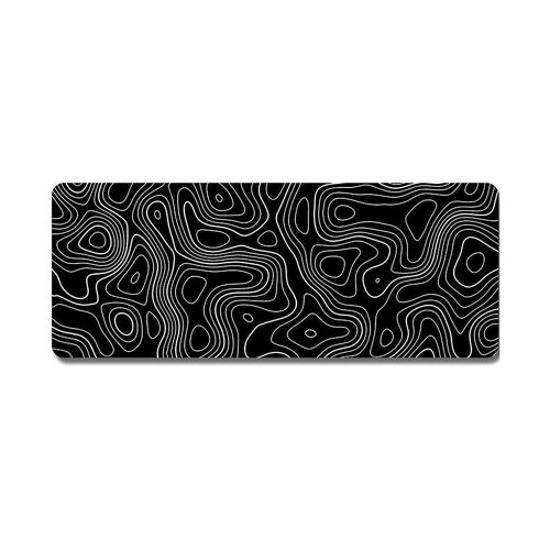 Contour topographique étendu Big Mouse Pad Clavier d'ordinateur Tapis de souris avec 3mm Non-Base