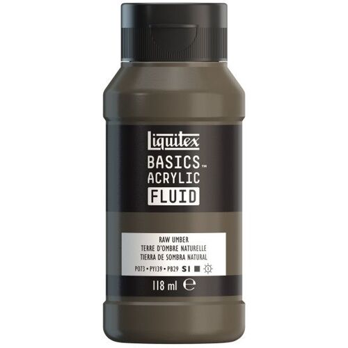 Peinture Acrylique - Fluide - Terre D'ombre Naturelle - 331 - Liquitex - Basics Acrylic Fluid - 118ml