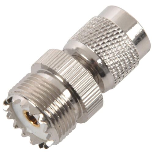 Tnc mâle vers Pl259 Connecteur adaptateur femelle UHF, argent