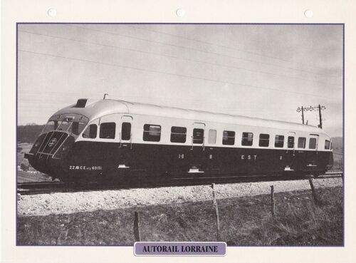 Fiche Trains De Légende Autorail Lorraine