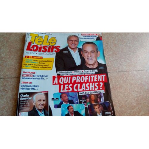 Télé Loisirs 1702 Vincent Lagaf',Maurane,Jenifer,Cahier Hommage Charles Aznavour