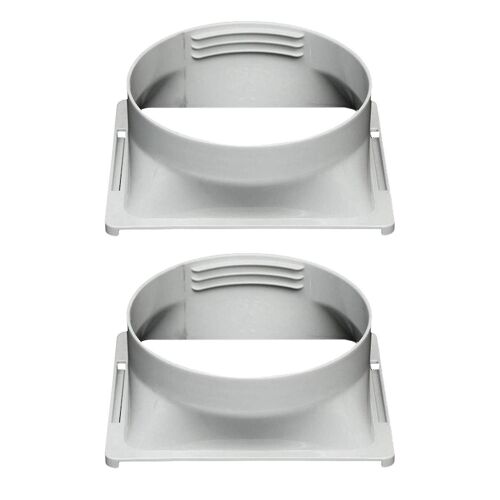 2x Interface de tuyau d¿échappement de climatiseur, Portable Home Mobile Air Conditioner Body Fitting Connec