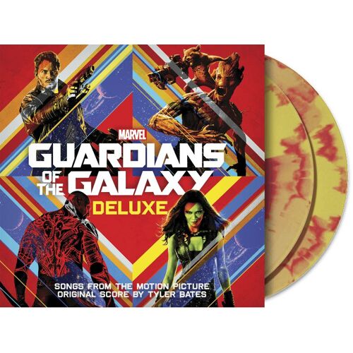 Les Gardiens De La Galaxie Vinyle 33t Rouge Et Jaune - Edition Deluxe