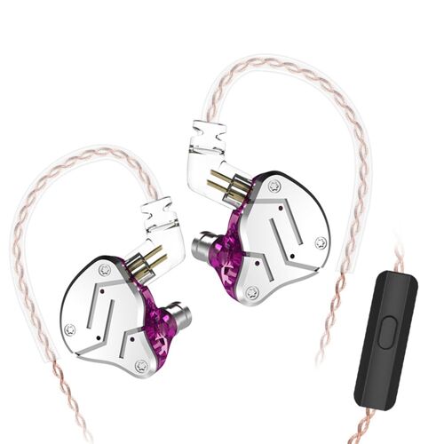 écouteurs ZSN 1DD + 1BA à Armature double conducteur, détachables, intra-auriculaires, moniteurs Audio, isolation du bruit, hi-fi, musique, sport