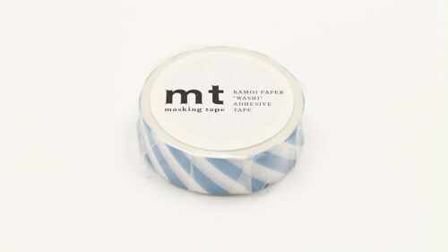 Masking Tape Mt Rayures Bleu Gris - Stripe Grayish Sjy