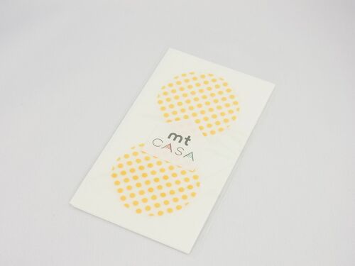 Masking Tape Mt Casa Seal Sticker Rond En Washi Pois - Dot Apricot