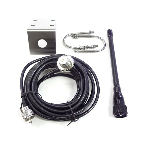 Vhf Marine Antenne 156-163mhz Caoutchouc Imperméable À L'eau Mât Antenne Avec 5m Rg-58 Câble Pour Bateau Voilier Y
