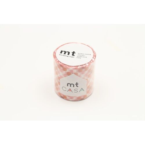 Masking Tape Mt Casa 5 Cm Points Rouge - Oboro Dot Fire