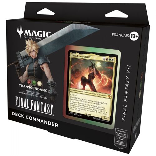 Magic: The Gathering Deck Commander Magic: The Gathering Final Fantasy Vii - Transcendance (Deck De 100 Cartes, Booster Collector Échantillon De 2 Cartes + Accessoires)