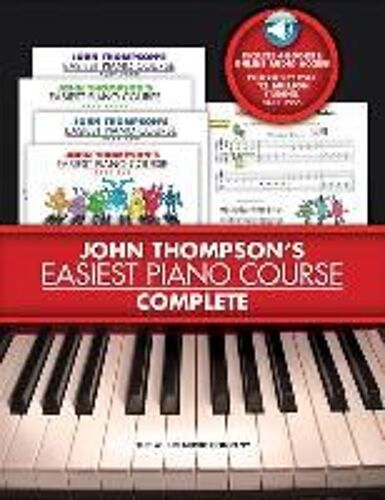John Thompson's Easiest Piano Course Complete 4-Book Boxed Set With Online Audio Step-By-Step Piano Lessons For Beginners