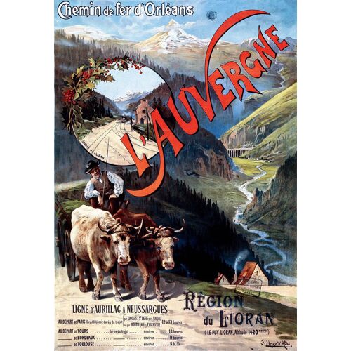 Affiche Auvergne Lioran