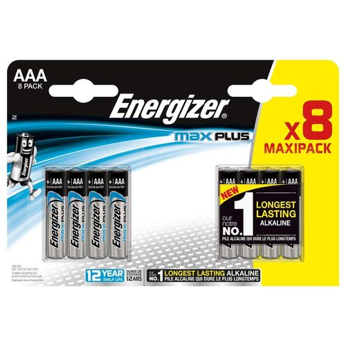 Pile LR03 (AAA) alcaline(s) Energizer Max Plus 1.5 V 8 pc(s)