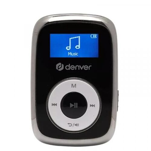 Denver MPS-316 lecteur et enregistreur MP3/MP4 Lecteur MP3 16 Go Noir, Métallique, Blanc