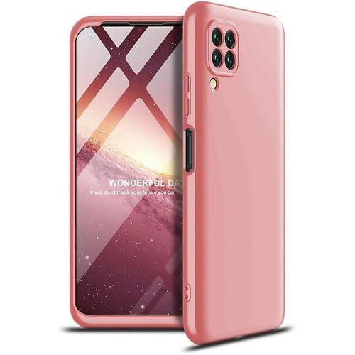 Huawei P40 Lite Case 3 en 1 360Degree Full Body Protecteur Anti-Rayures Dur PC En Plastique Anti-Rayures Couverture pour Huawei P40 Lite.3 en 1 PC : Or Rose