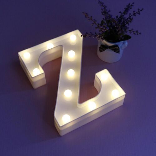 Signe De Lettre De Numéro De Lumière Led Pour La Veilleuse Mercredi