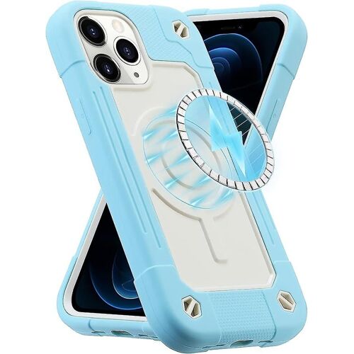 Coque Magnétique Compatible Avec Magsafe Conçu Pour Iphone 13 Pro Max Coque, Full Body Rugged Heavy Duty [Military Grade Protection] Housse De Protection F