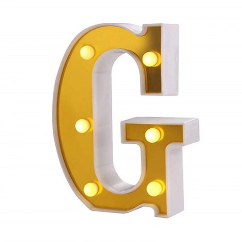 Led Lettre Lumières Signe 26 Alphabet D'or S'allument