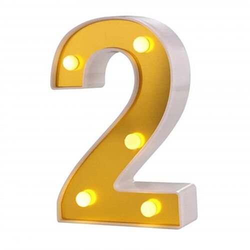 Led Lettre Lumières Signe 26 Alphabet D'or S'allument