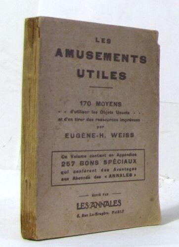 Les Amusements Utiles 170 Moyens D'utiliser Les Objets Usuels