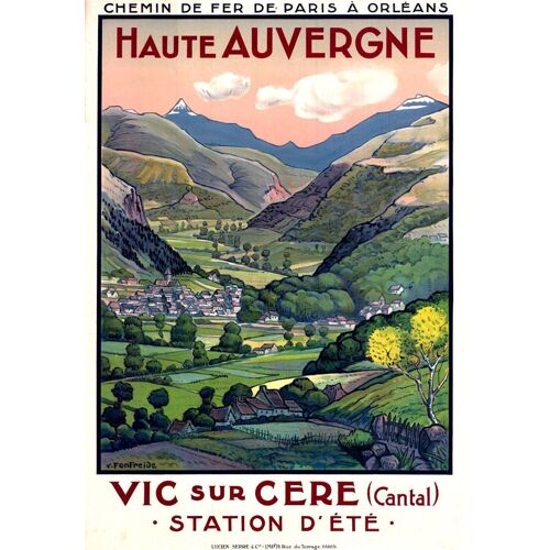 Affiche Vic Sur Cere Auvergne