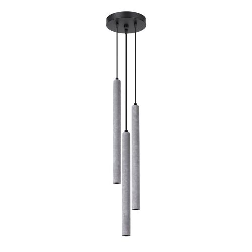 Sollux Pastelo Plafonnier Suspendu Cluster Moderne Béton 3x G9
