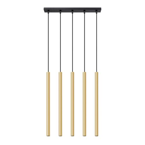 Sollux Pastelo Plafonnier Suspendu De Bar Moderne En Or Poli 5x G9