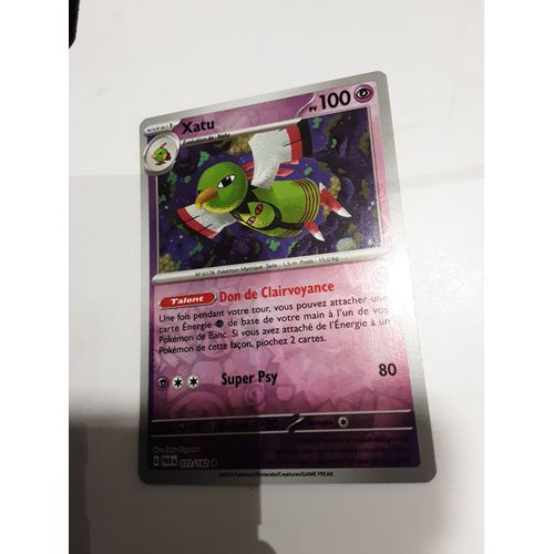 Carte Pokémon Xatu 072/182 Reverse Faille Paradoxe