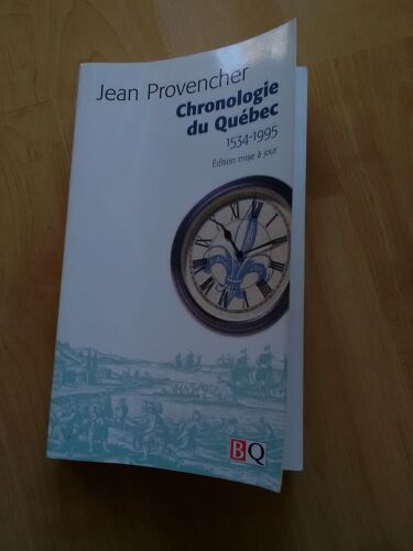 Chronologie Du Québec 1534 1995