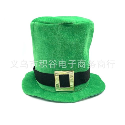 JUSCH St. Patrick's Day décorations irlandais chapeau vert trèfle chapeau haut de la Saint-Patrick Carnaval chapeau de trèfle décoration de chapeau de trèfle, WZ-1745R