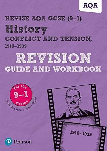 Pearson Revise Aqa Gcse History Conflict And Tension, 1918-1939 Revision Guide And Workbook Incl. Online Revision And Quizzes - For 2025 And 2026 Exams