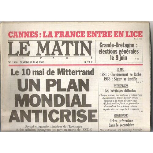 Le Matin De Paris 1926