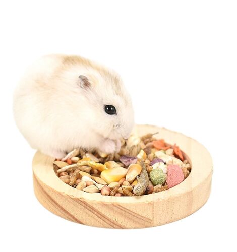 Bol D'alimentation Pour Hamster En Bois - Plat De Nourriture Pour Petits Animaux Pour Hamsters Syriens Nains, Gerbilles, Souris, Octodons Ou Autres Petits Animaux De Taille Similaire