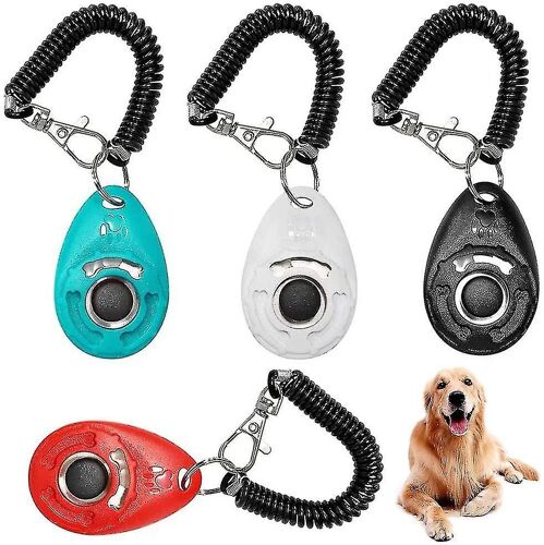 Dogs Clicker Training, Dog Dog Clicker, Pour L'entraînement Professionnel Des Animaux De Compagnie, Pour Chiens, Chats, Oiseaux 4 Pcs
