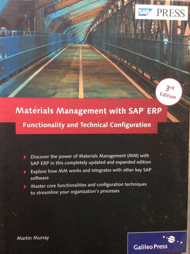 Materials Management With Sap Erp: Functionality And Technical Configuration