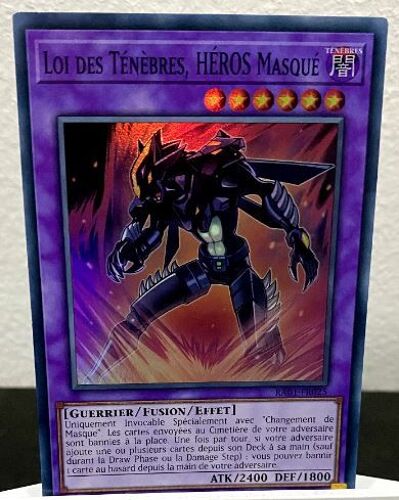 Yu-Gi-Oh ! Loi Des Ténèbres Héros Masqué Ra01-Fr025 Super Rare