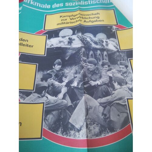 Anschauungs Tafel 5/1975 - Mensch Und Technik Im Modernen Krieg, Die Rolle Der Sozialistischen Kampfkollektive