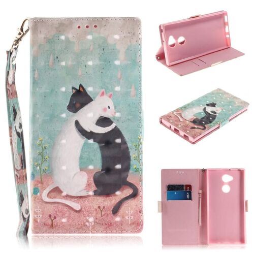 Sony Xperia Xa2 Ultra Coque, Saturcase Beau 3d Motif Pu Cuir Magnétique Flip Portefeuille Support Porte-Carte Protecteur Coque Housse Étui Avec Dragonne Pour Sony Xperia Xa2 Ultra (Td-5)