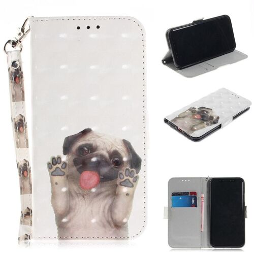 Apple Iphone X / Xs Coque, Saturcase Beau 3d Motif Pu Cuir Magnétique Flip Portefeuille Support Porte-Carte Protecteur Coque Housse Étui Avec Dragonne Pour Apple Iphone X / Xs (Td-15)
