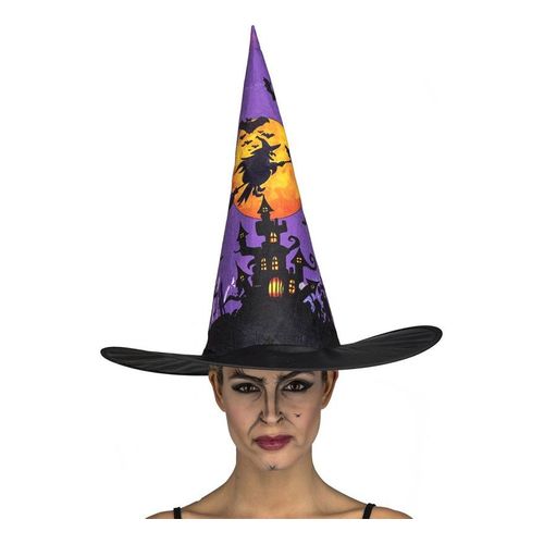 Chapeau De Sorcière Avec La Maison Enchantée