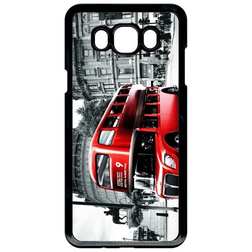 Coque - London vintage - compatible avec samsung Galaxy J7 (2016) - Plastique - bord Noir