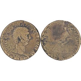 Rome - Dupondius - Trajan - 100 Ad - Abundantia - Portrait De Nerva - Ric.411 - 17-023