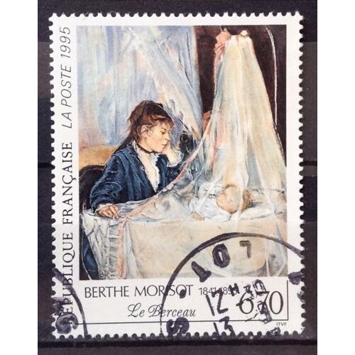 Berthe Morisot - Le Berceau 6,70 (Joli N° 2972) Obl - France Année 1995 - N22279