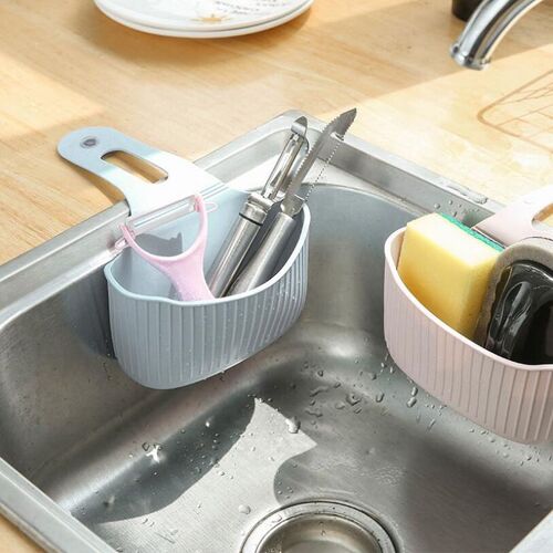 Panier De Vidange De Cuisine Sans Couture Ventouse De Cuisine Panier De Rangement De Bain Outils Porte-évier Porte-évier Portable De Cuisine Suspendu