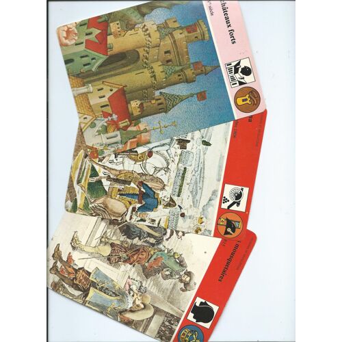 Lot De 3 Fiches Edito Service 1980 , Les Chateaux Forts, Iéna, Les Mousquetaires