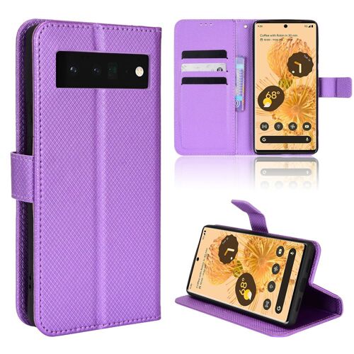 Coque Google Pixel 6 Pro,Etui pour Google Pixel 6 Pro,Coque en cuir pour Google Pixel 6 Pro,Convient a Etui la Google Pixel 6 Pro,Violet