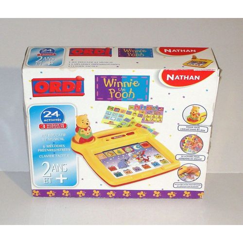 Ordi Winnie L'ourson The Pooh Nathan Console De Jeux Educatif Musical Vintage 98