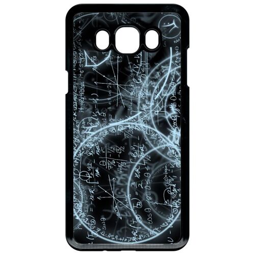 Coque Pour Smartphone - Calcul Ardoise Maths - Compatible Avec Samsung Galaxy J7 (2016) - Plastique - Bord Noir